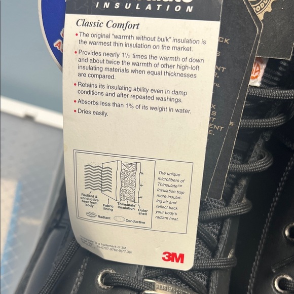 Harley-Davidson Lace Up Men's Size 9 Black  Steel Toe Boots - Picture 7 of 13